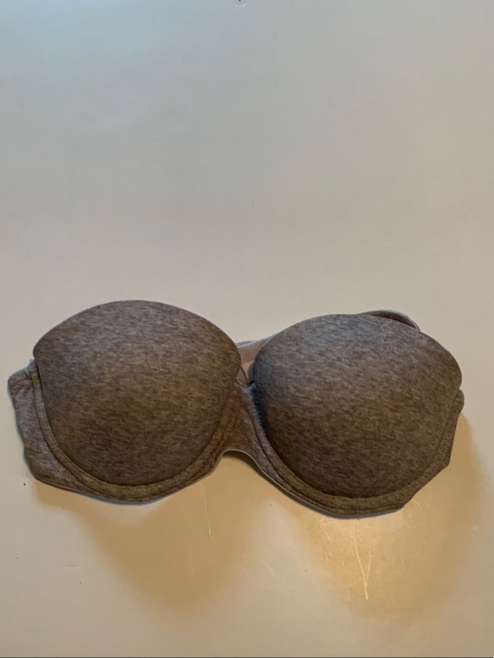 PINK Victoria's Secret Heather Gray Strapless Padded Bra